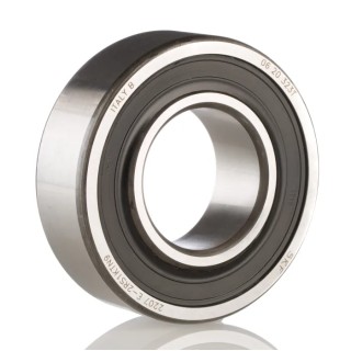 SKF Self-Aligning Ball Bearing, Double Row, 35 mm ID, 72 mm OD, Sealed, Tapered Bore, Polyamide Cage, 2207 E-2RS1KTN9