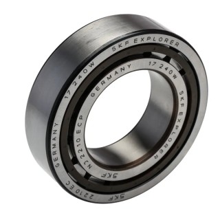 SKF Roller Bearing NJ 2210 ECP, 50 mm Inside Diameter, 90 mm Outside Diameter, Single Row, 9000 rpm Limiting Speed