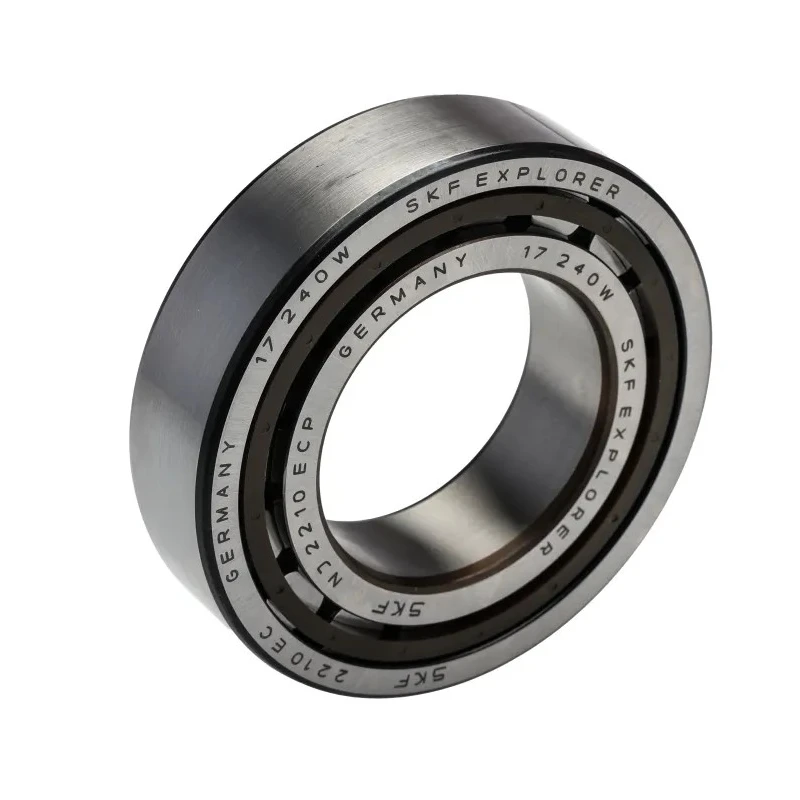 SKF Roller Bearing NJ 2210 ECP, 50 mm Inside Diameter, 90 mm Outside Diameter, Single Row, 9000 rpm Limiting Speed