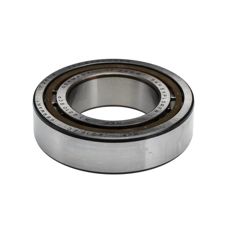 SKF Roller Bearing NJ 2210 ECP, 50 mm Inside Diameter, 90 mm Outside Diameter, Single Row, 9000 rpm Limiting Speed
