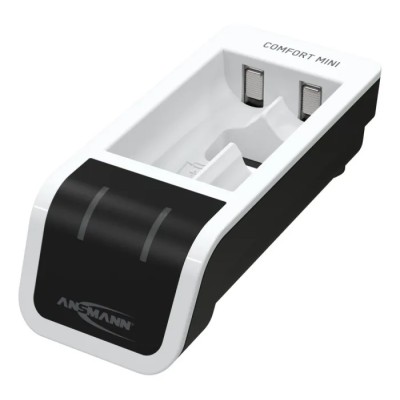 Ansmann Comfort Mini Battery Charger 1001-0091, For AA & AAA, 1.2V NiMH Batteries, 800mA USB Input