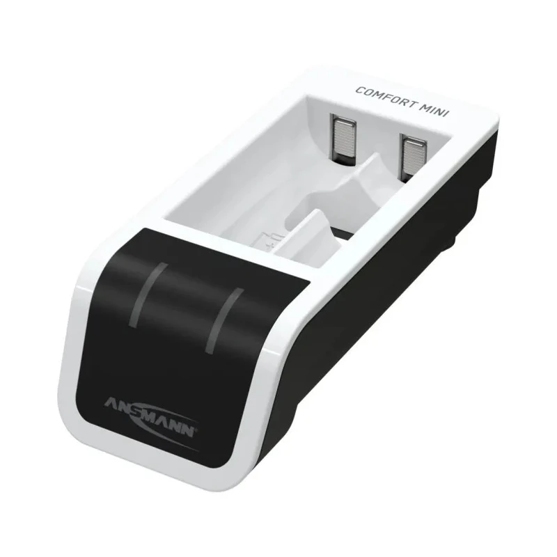 Ansmann Comfort Mini Battery Charger 1001-0091, For AA & AAA, 1.2V NiMH Batteries, 800mA USB Input
