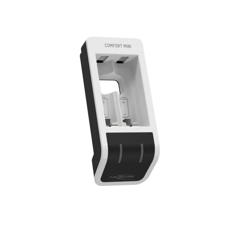 Ansmann Comfort Mini Battery Charger 1001-0091, For AA & AAA, 1.2V NiMH Batteries, 800mA USB Input