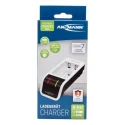 Ansmann Comfort Mini Battery Charger 1001-0091, For AA & AAA, 1.2V NiMH Batteries, 800mA USB Input