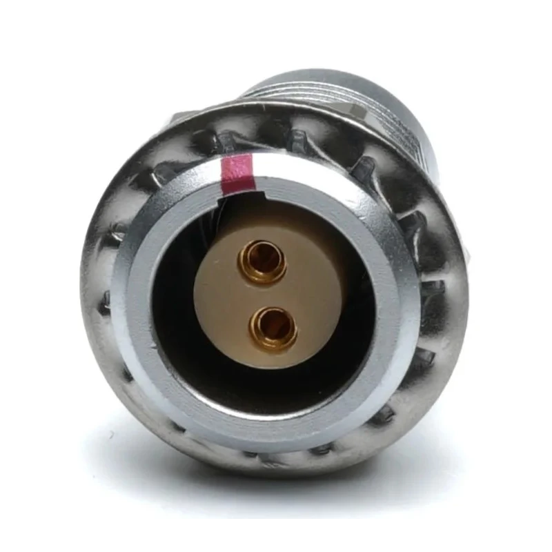 RS PRO Circular Connector 2 Contacts Panel Mount M9 Socket Female IP50 Chrome Plated Brass 209-5611