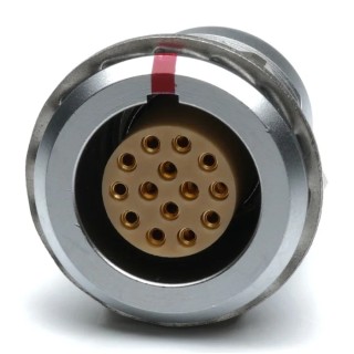 RS PRO Circular Connector, 14 Contacts, Panel Mount, M15, Socket, Female, IP50, Chrome Plated Brass, Gold Plated 209-5631