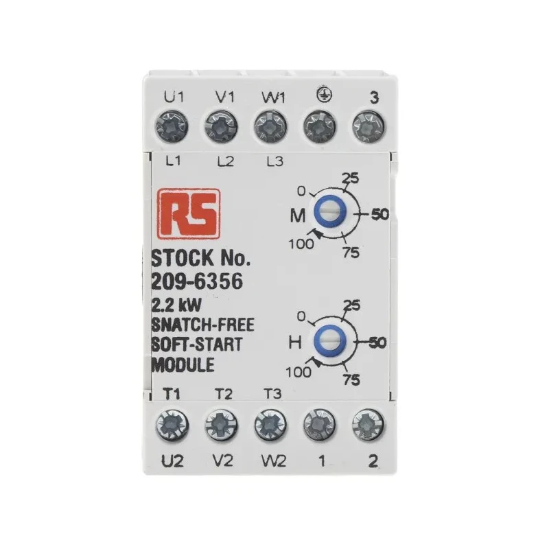 RS PRO Soft Starter 400V AC, 2.2 kW, 3 Phase, DIN Rail Mount, IP20, Germany IP20