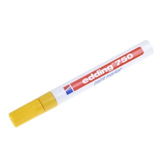 Edding Yellow Paint Marker Pen 4 mm Bullet Nib Waterproof, High Temperature Plastic, Wood, Metal, Glass 750-005