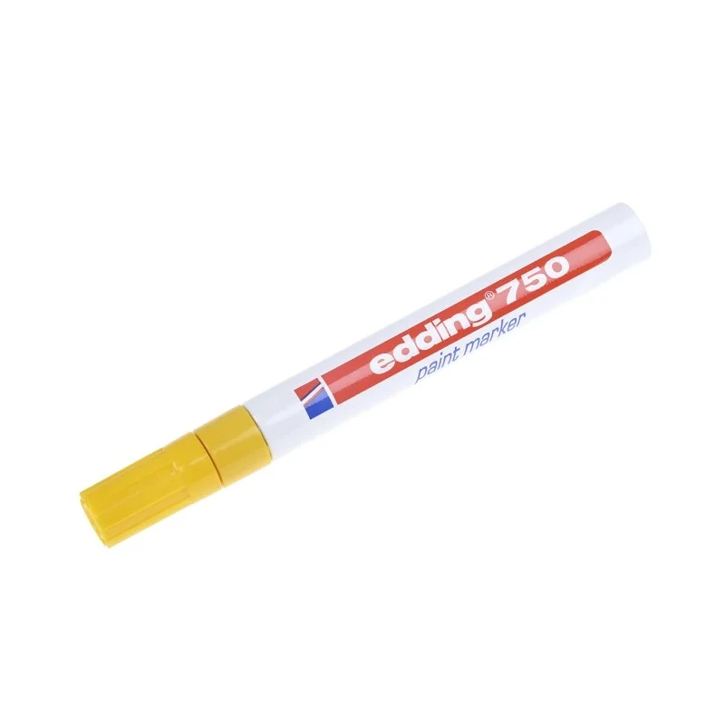 Edding Yellow Paint Marker Pen 4 mm Bullet Nib Waterproof, High Temperature Plastic, Wood, Metal, Glass 750-005