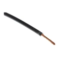 RND 3512 Series Black Hook Up Wire, 17 AWG, 516 x 0.05 mm Core Strands, Silicone Rubber, 100m, 600V, Copper 209-8056