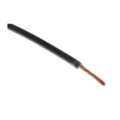RND 3512 Series Black Hook Up Wire, 17 AWG, 516 x 0.05 mm Core Strands, Silicone Rubber, 100m, 600V, Copper 209-8056