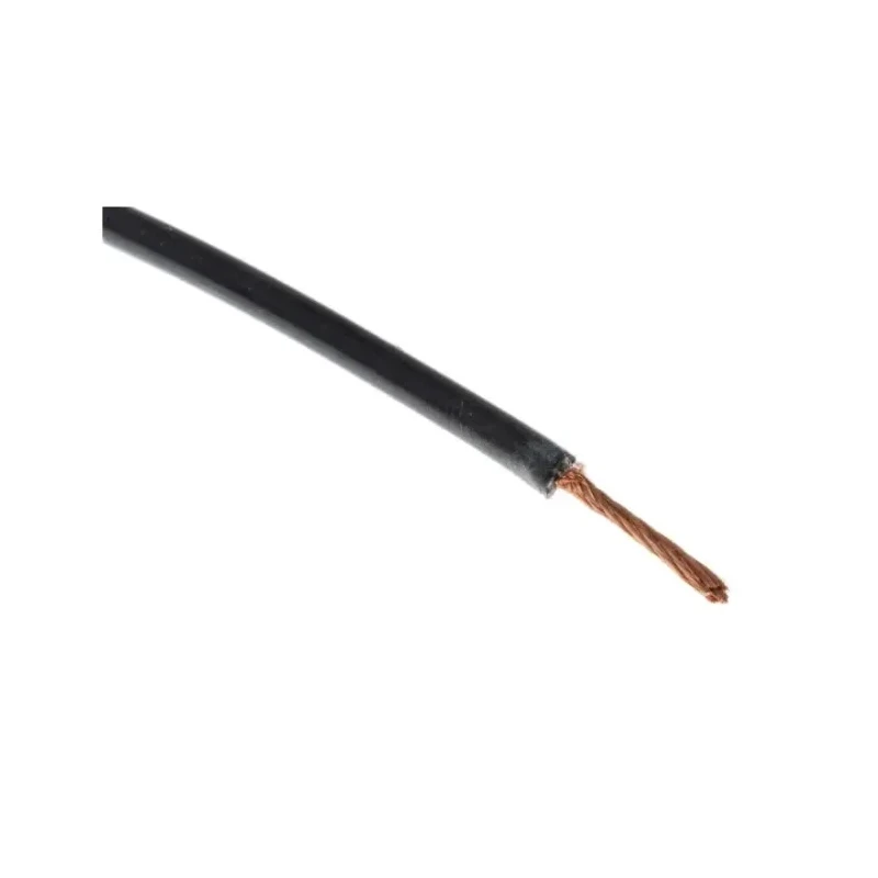 RND 3512 Series Black Hook Up Wire, 17 AWG, 516 x 0.05 mm Core Strands, Silicone Rubber, 100m, 600V, Copper 209-8056