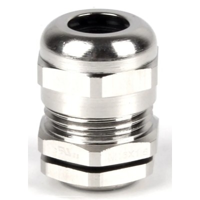 RS PRO Metallic Nickel Plated Brass Cable Gland, M16 Thread, 4–8 mm Cable Diameter, IP68 210-0594