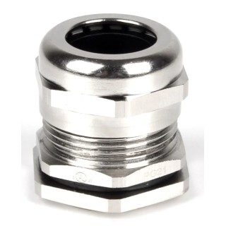 RS PRO Metallic Nickel Plated Brass Cable Gland PG21 Thread, 13–18 mm Cable, IP68 210-0630