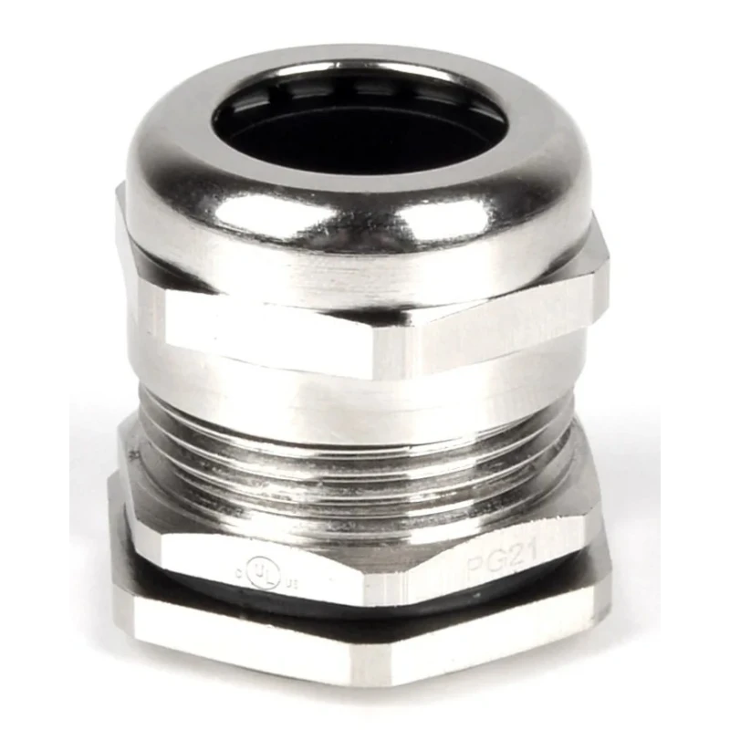 RS PRO Metallic Nickel Plated Brass Cable Gland PG21 Thread, 13–18 mm Cable, IP68 210-0630