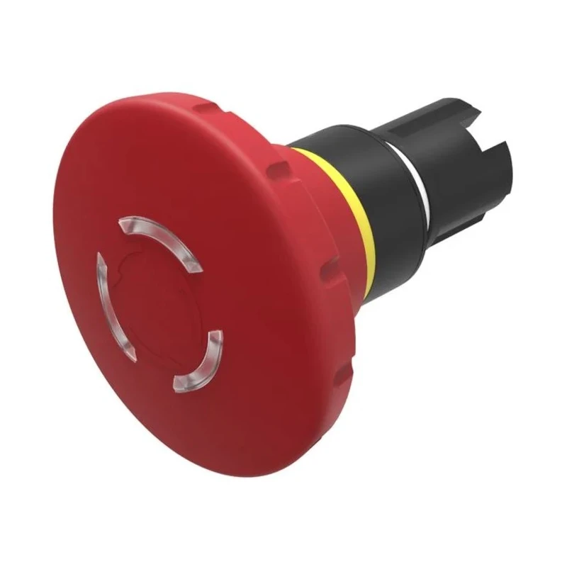 EAO 45 Series Twist Release Emergency Stop Push Button Head, Red, Mushroom Style, Illuminated, Plastic, 60 45-2D36.1A20.000