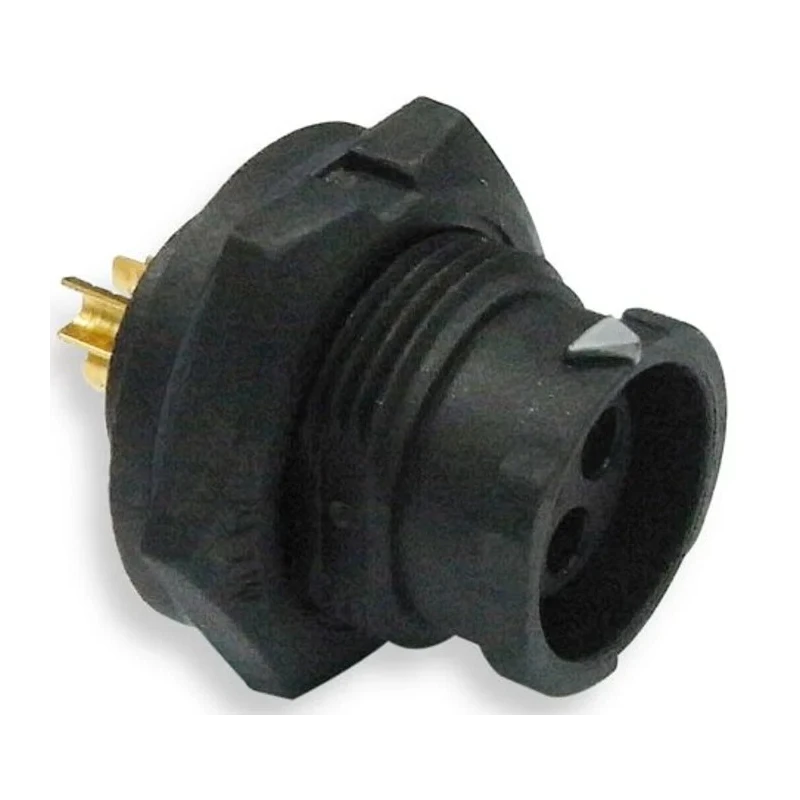 Amphenol Industrial Circular Connector 5 Contacts Panel Mount Plug Female IP68 X-LOK Series BD-05PMFS-QC8001