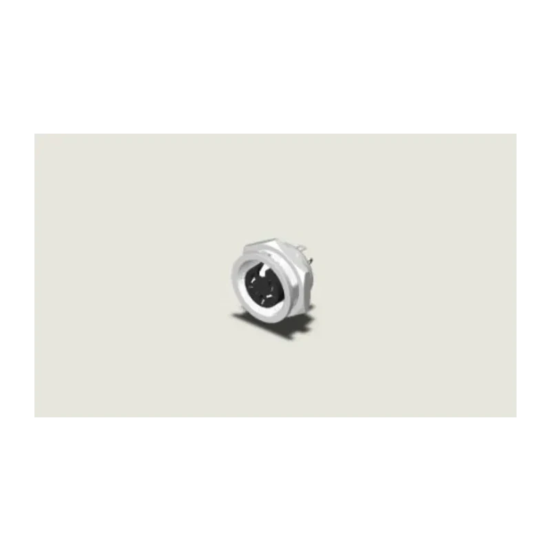 RS PRO YE-1605B 5 Pole Straight Female Standard DIN Connector Panel Mount 4A 100V IP40 210-0254