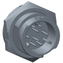Amphenol Industrial Circular Connector, Panel Mount, 12 Contacts, Plug, Male, IP68, X-LOK Series CD-12PMMS-QC8001