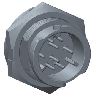 Amphenol Industrial Circular Connector, Panel Mount, 12 Contacts, Plug, Male, IP68, X-LOK Series CD-12PMMS-QC8001