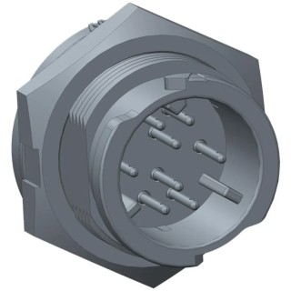 Amphenol Industrial X-LOK Circular Connector 3 Contacts Panel Mount Plug IP68 Male CC-03PMMS-QC800P