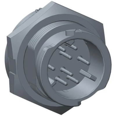 Amphenol Industrial X-LOK Circular Connector 3 Contacts Panel Mount Plug IP68 Male CC-03PMMS-QC800P
