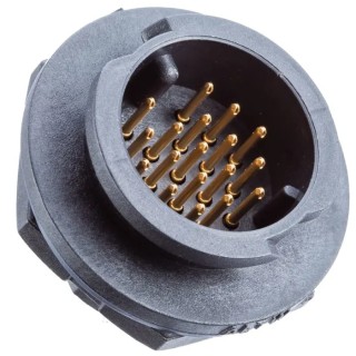 Amphenol Industrial Circular Connector 18 Contacts, Panel Mount, Male Plug, IP68, X-LOK Series DD-18PMMS-QC8001