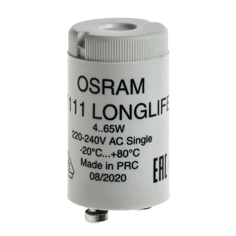 Osram Glow Lighting Starter 65W, 40.3 mm Length, 21.5 mm Diameter 4050300854045