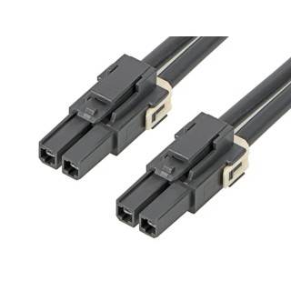 Molex Wire to Board Cable 2 Way Female Mega-Fit to 2 Way Female Mega-Fit, 150 mm, Nylon Jacket, 600V 216400-1021