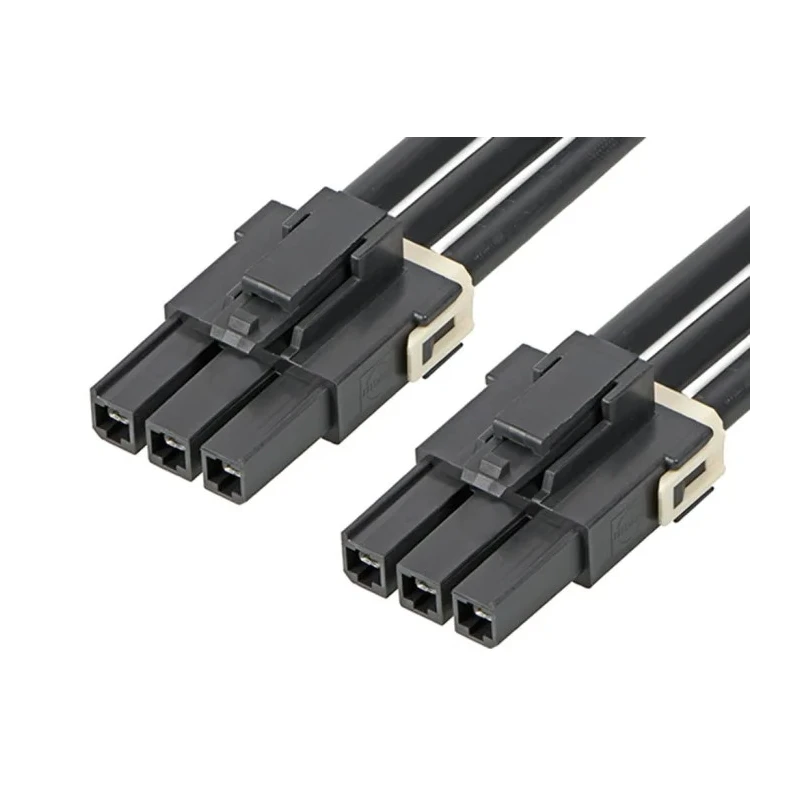 Molex 3 Way Female Mega-Fit to 3 Way Female Mega-Fit Wire to Board Cable, 150 mm, Black, 600V 216400-1031