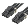 Molex 3 Way Female Mega-Fit to 3 Way Female Mega-Fit Wire to Board Cable, 150 mm, Black, 600V 216400-1031
