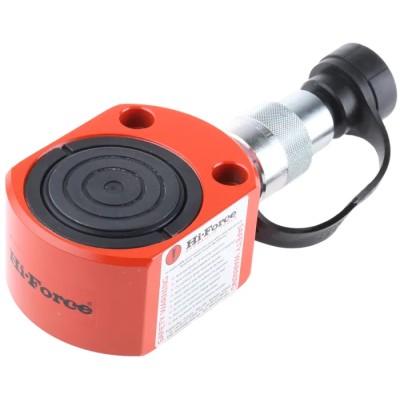Hi-Force Portable Low Height Hydraulic Cylinder 20 Ton Capacity, 11 mm Stroke, Single Acting, 700 Bar, Alloy Steel, HPS200