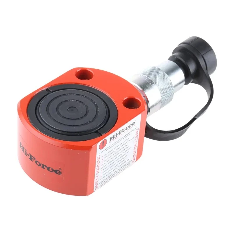 Hi-Force Portable Low Height Hydraulic Cylinder 20 Ton Capacity, 11 mm Stroke, Single Acting, 700 Bar, Alloy Steel, HPS200