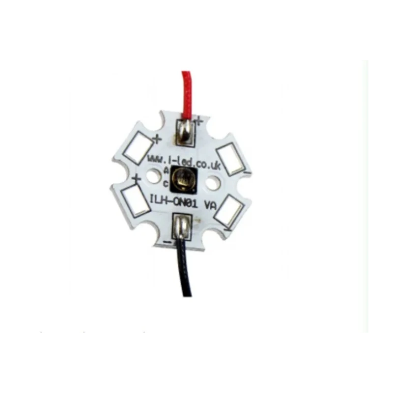Intelligent LED Solutions 940 nm IR LED Screw Package, 440 mW/sr, 60° Half Angle, 1 LED ILH-5MA1-95NA-SC201-WIR200.