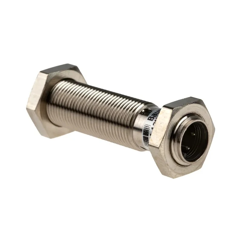 Baumer Threaded Barrel Inductive Proximity Sensor, M12, NPN Output, 30V DC, 4 mm Sensing, Nickel Plated IFRM 12N1701/S14L