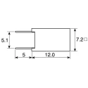 RS PRO Indicator Bulb Holder Wedge Base Polycarbonate PCB Mount 811-664