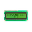 Displaytech Alphanumeric LCD Monochrome Display, 2 x 16 Characters, LED Backlight, 162J BC BW