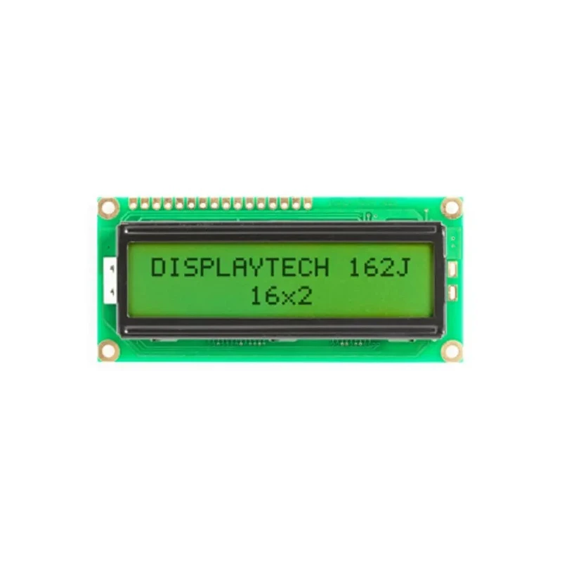 Displaytech Alphanumeric LCD Monochrome Display, 2 x 16 Characters, LED Backlight, 162J BC BW