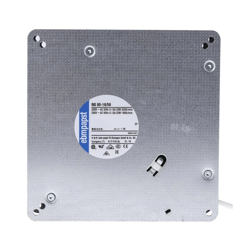 ebm-papst RG90-18/56 Centrifugal Fan, 230V AC, 54 m³/h Air Flow, Ball Bearing, Wire Terminal, 2200rpm, 135mm x 135mm x 38mm