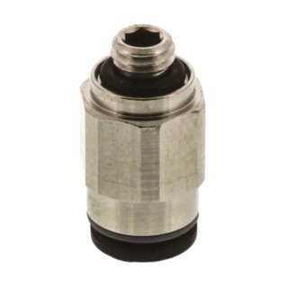 Legris LF3000 Series Pneumatic Fitting, Male, M5 x 0.8, 4mm Tube, Nickel Plated Brass, 