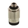 Legris LF3000 Series Pneumatic Fitting, Male, M5 x 0.8, 4mm Tube, Nickel Plated Brass,