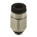Legris LF3000 Series Pneumatic Fitting, Male, M5 x 0.8, 4mm Tube, Nickel Plated Brass, 