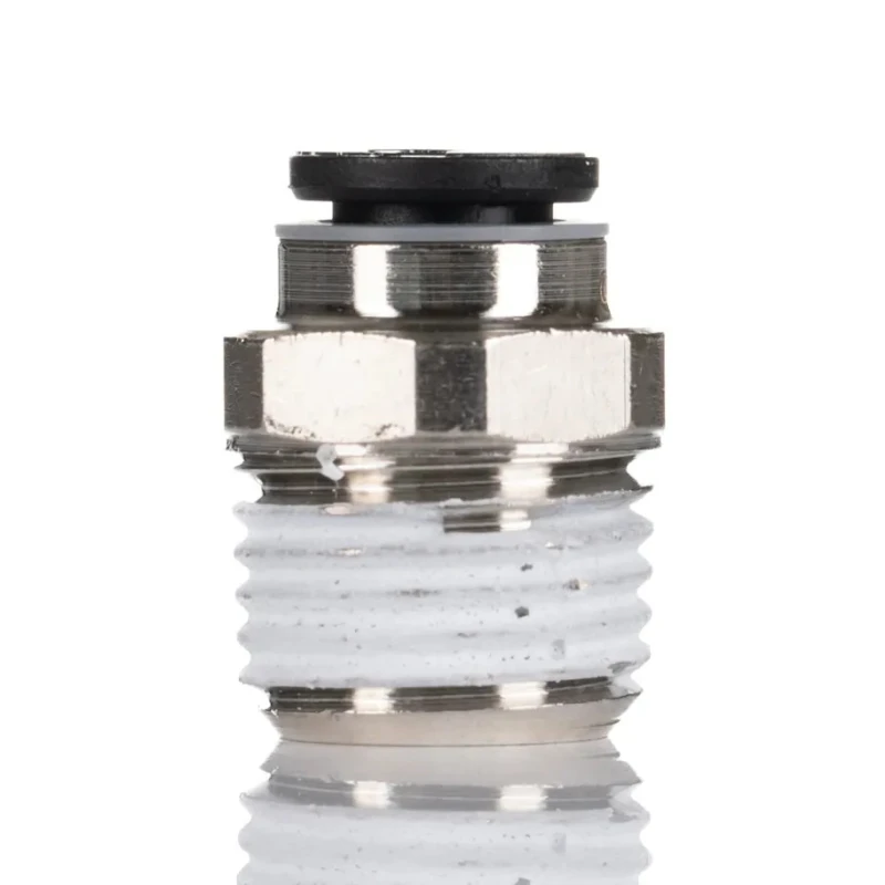 Legris LF3000 Series Pneumatic Push-In Male Adaptor Nickel Plated Brass 1/4 in R Thread, 6mm Tube, 