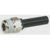 Legris LF3000 Series Male Straight Stem Pneumatic Fitting, 1/4 in R Thread, Push-in 6mm, Glass Reinforced Nylon, 20 bar,