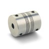 Ruland Aluminium Flexible Shaft Coupler , 12.7 mm Outside Diameter, 5 mm and 4 mm Bore, 19.1 mm Length, Screw PSMR13-5-4-A