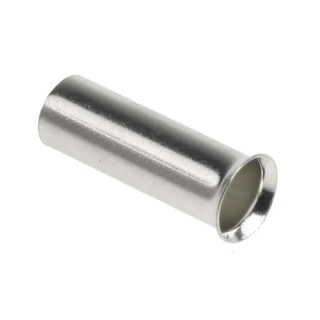 RS PRO Non-insulated Crimp Bootlace Ferrule 12 mm Pin Length, 3.9 mm Pin Diameter, 10 AWG, Copper Tube 211-4325