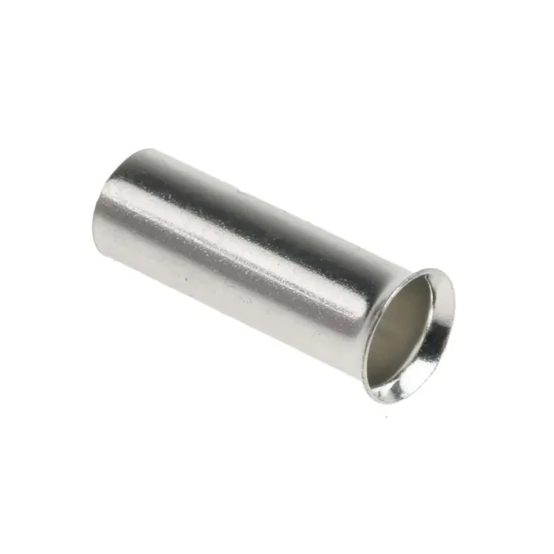 RS PRO Non-insulated Crimp Bootlace Ferrule 12 mm Pin Length, 3.9 mm Pin Diameter, 10 AWG, Copper Tube 211-4325