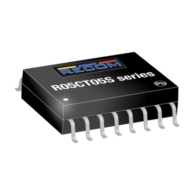 Recom DC/DC Converter, 5V DC, 100 mA Output, 6V Max Input, 0.3V Min Input, 500 mW, Through Hole, SOIC-16 Package R05CT