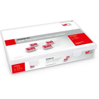 Wurth Elektronik Through Hole Aluminium Polymer Capacitor Kit, 32 Pieces, 6.3–25V, 39–2000μF 870025