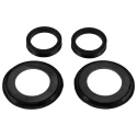 SKF Nitrile Rubber V-Ring Seal with Steel Element, 30 mm ID, 54.5 mm OD, Black, TSN 507 A